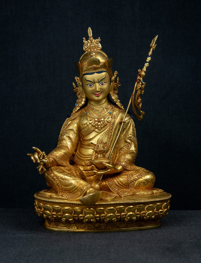 Padmasambhava- 12 inch 24k Full-gold antique (2.2)
