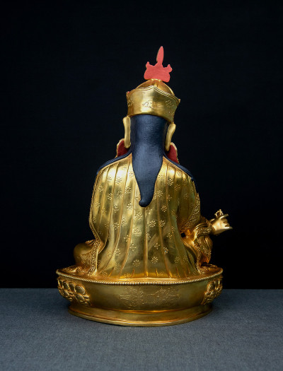 Padmasambhava- 12 inch 24k Full-gold antique (2.3)