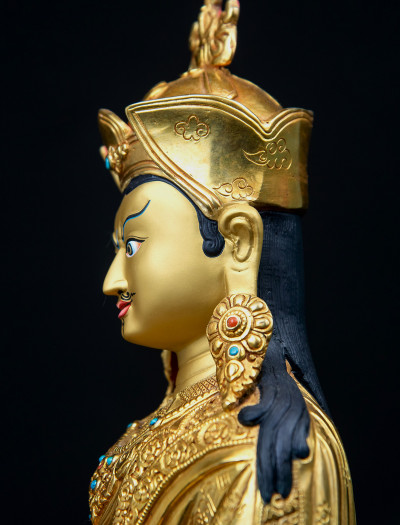 Padmasambhava- 12 inch 24k Full-gold antique (2.3)