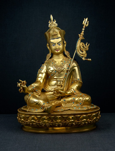 Padmasambhava- 18 inch 24k Full-gold antique (2)