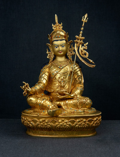 Padmasambhava- 12 inch 24k Full-gold antique (3.2)