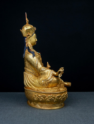 Padmasambhava- 12 inch 24k Full-gold antique (3.3)