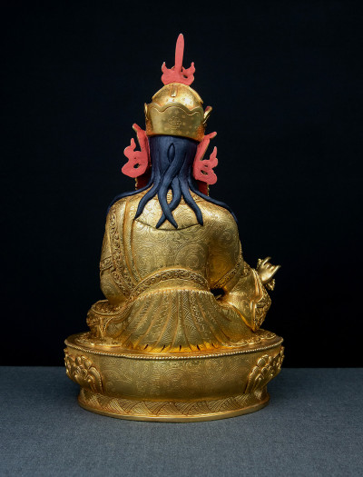 Padmasambhava- 12 inch 24k Full-gold antique (3.3)