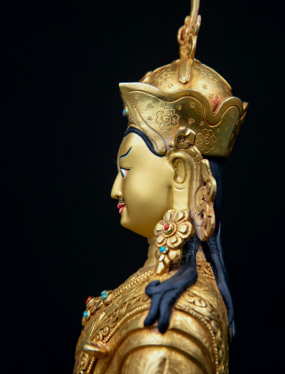Padmasambhava- 12 inch 24k Full-gold antique (3.3)
