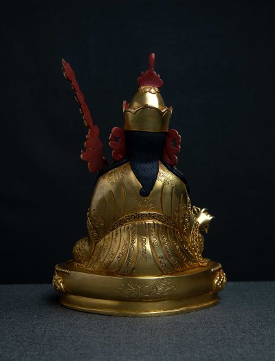 Padmasambhava- 8 inches 24k Full-Gold antique (5)
