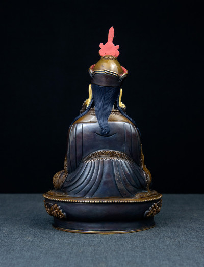 Choekling Padmasambhava- 8 inch Copper two-toned antique 