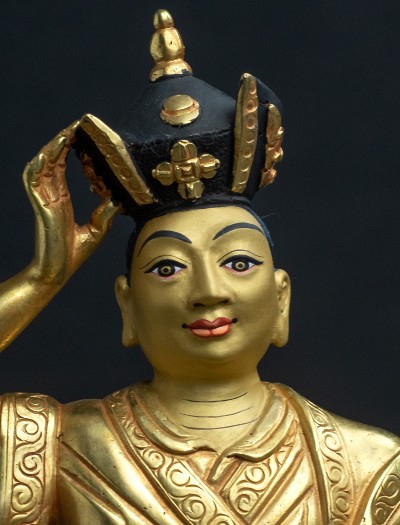 16th Gyalwa Karmapa- 7 inch 24K Full-gold antique