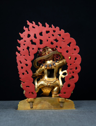 Black Manjushri- 10 inch 24k Full-gold antique