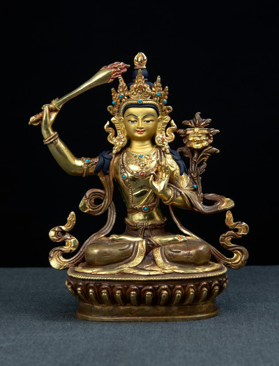 Manjushri- 8 inch 24k Part-gold 