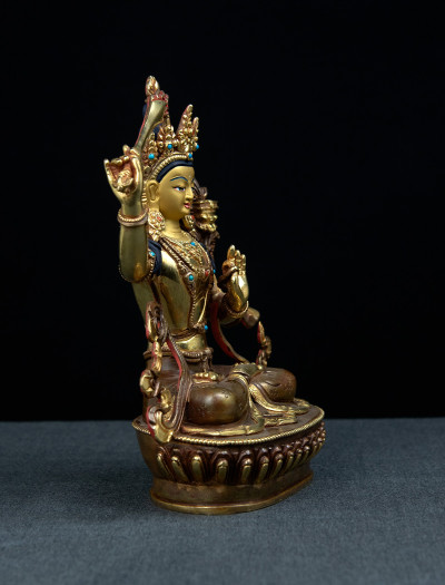 Manjushri- 8 inch 24k Part-gold 