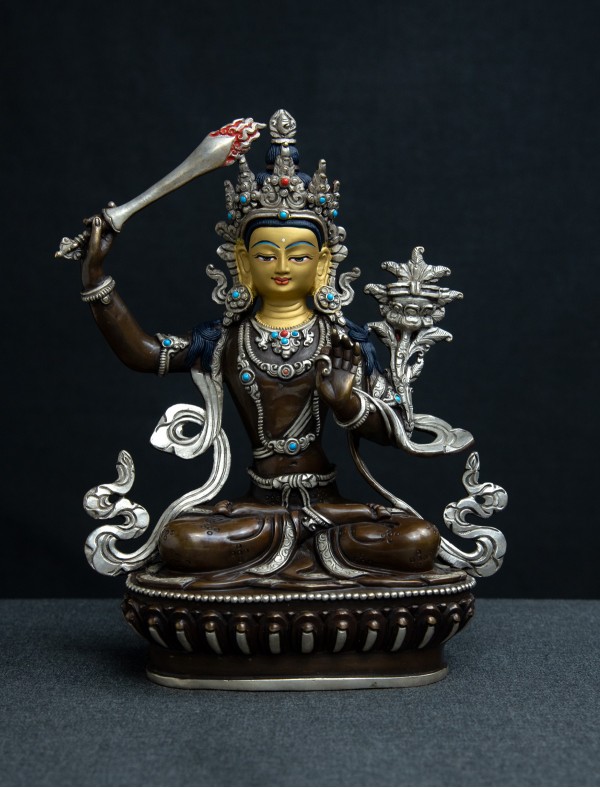 Manjushri- 8 inch Part-Silver 