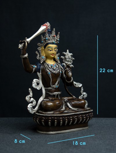 Manjushri- 8 inch Part-Silver 