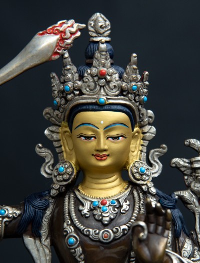 Manjushri- 8 inch Part-Silver 