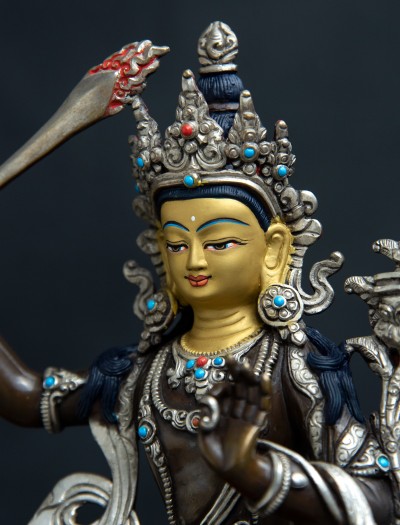 Manjushri- 8 inch Part-Silver 