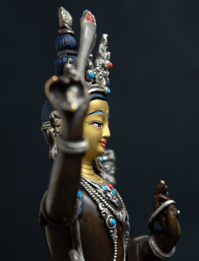 Manjushri- 8 inch Part-Silver 
