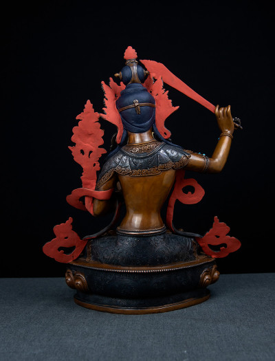 Manjushri- 13 inch Copper Two-toned antique