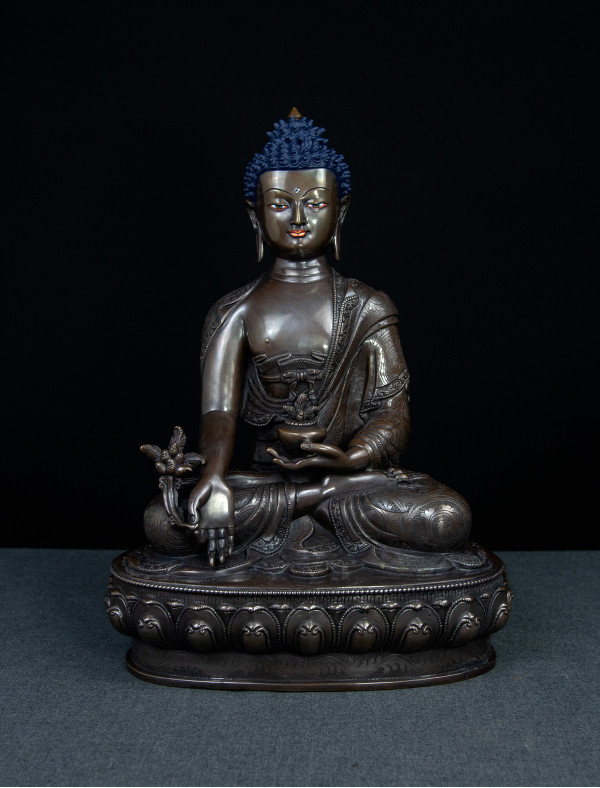 Medicine Buddha- 12 inch Copper antique antique (2.1)