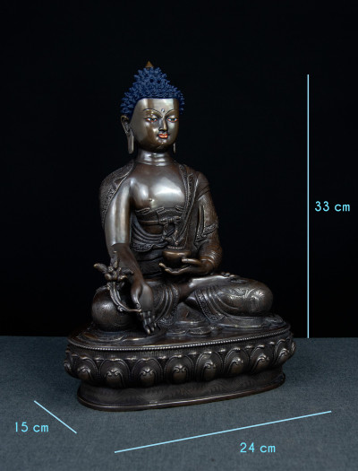 Medicine Buddha- 12 inch Copper antique antique (2.1)
