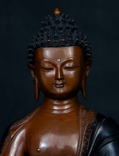 Medicine Buddha- 12 inch Copper two-toned antique antique (2.1)