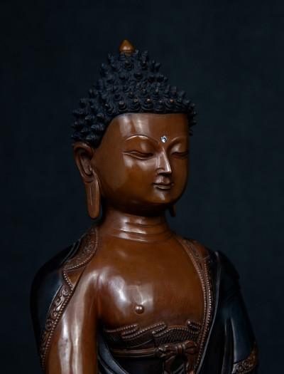 Medicine Buddha- 12 inch Copper two-toned antique antique (2.1)
