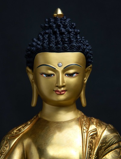 Medicine Buddha- 13 inch 24k Full-gold antique