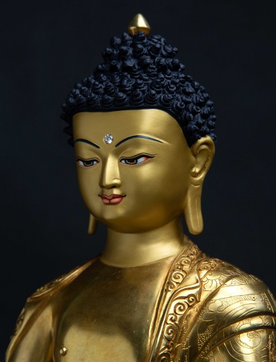 Medicine Buddha- 13 inch 24k Full-gold antique
