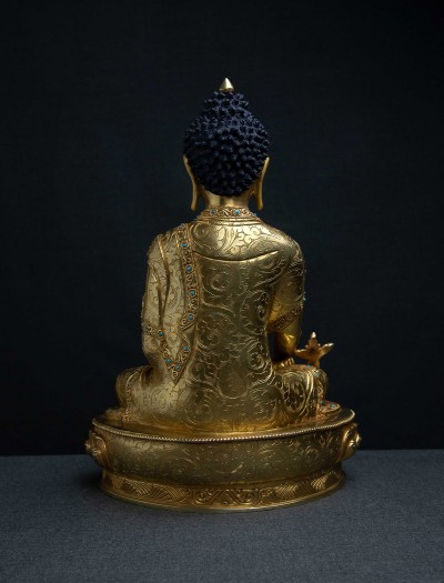 Medicine Buddha- 13 inch 24k Full-gold antique