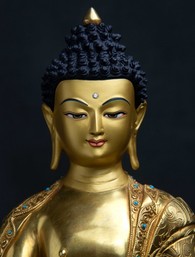 Medicine Buddha- 13 inch 24k Full-gold antique