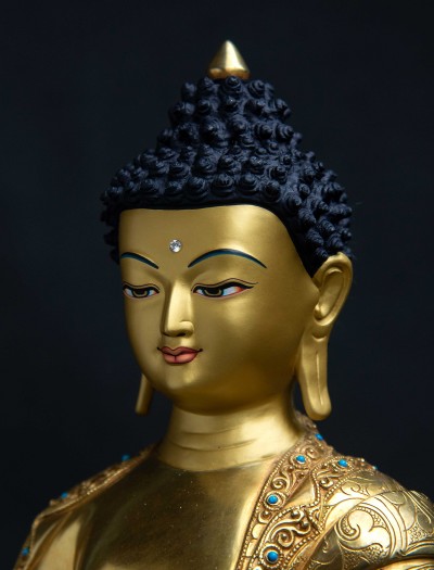 Medicine Buddha- 13 inch 24k Full-gold antique