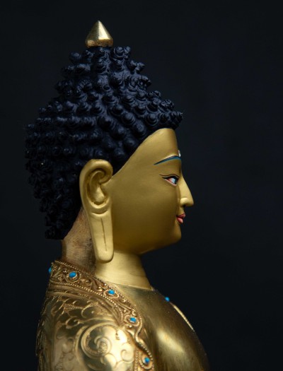 Medicine Buddha- 13 inch 24k Full-gold antique