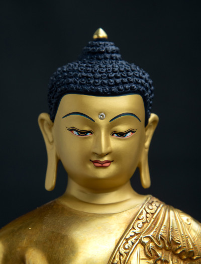 Medicine Buddha- 11 inch 24k Full-gold antique (3.1)