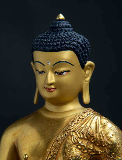 Medicine Buddha- 11 inch 24k Full-gold antique (3.1)