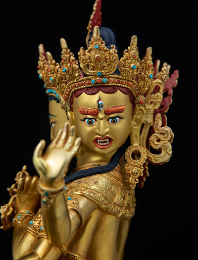 Namgyalma- 12 inch 24k Full-gold antique (Double-lotus)