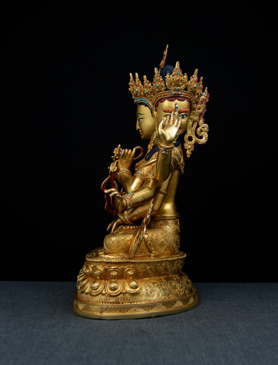 Namgyalma- 12 inch 24k Full-gold antique (Double-lotus)