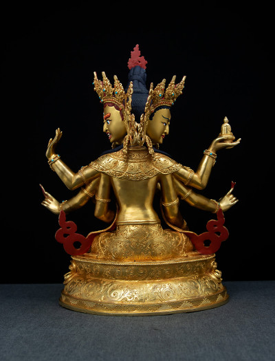 Namgyalma- 12 inch 24k Full-gold antique (Double-lotus)