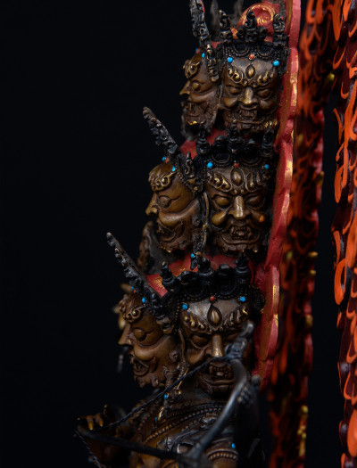 Rahula- 12 inches Copper Two-toned antique