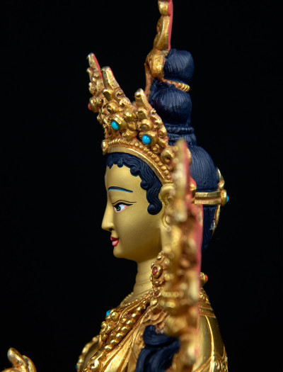 Red Tara- 8 inch 24k Full-gold antique