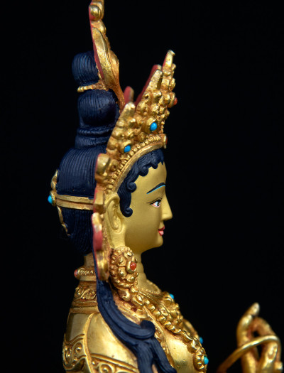 Red Tara- 8 inch 24k Full-gold antique