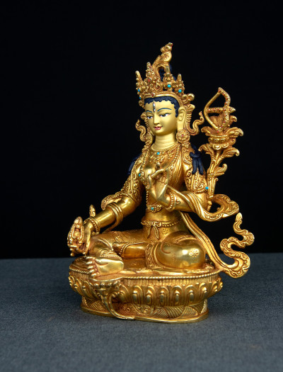 Red Tara- 8 inch 24k Full-gold antique