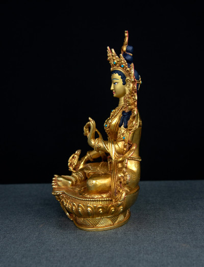 Red Tara- 8 inch 24k Full-gold antique