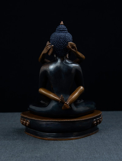 Samantabhadra- 8 inch Copper two-toned antique 