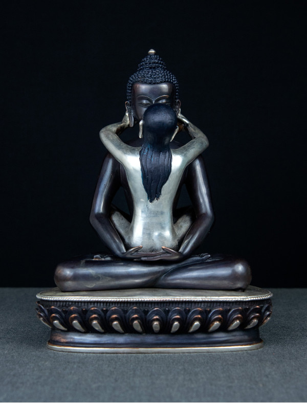 Samantabhadra- 8 inch Part-silver antique 