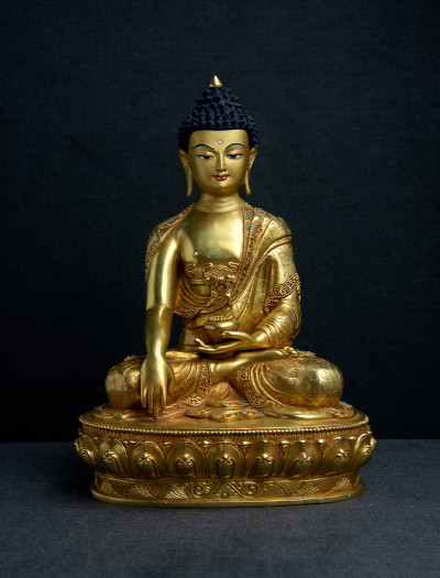Shakyamuni Buddha- 12 inch 24k Full-gold antique (2.2)