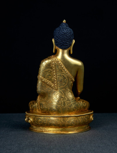 Shakyamuni Buddha- 8 inch 24k Full-gold antique (2)