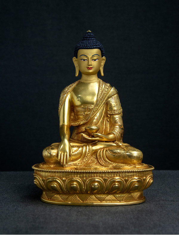 Shakyamuni Buddha- 8 inch Full-gold antique (3.1)
