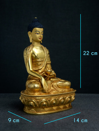 Shakyamuni Buddha- 8 inch Full-gold antique (3.1)
