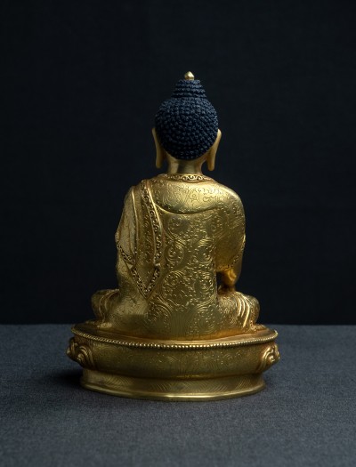 Shakyamuni Buddha- 8 inch Full-gold antique