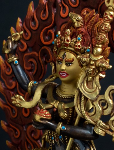 Troma Nagmo- 10 inch 24k Part-gold Two-toned antique