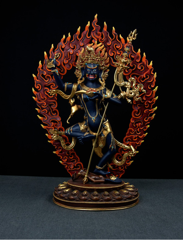 Troma Nagmo- 12 inch 24k Part-gold Two-toned antique Painted (1.4)