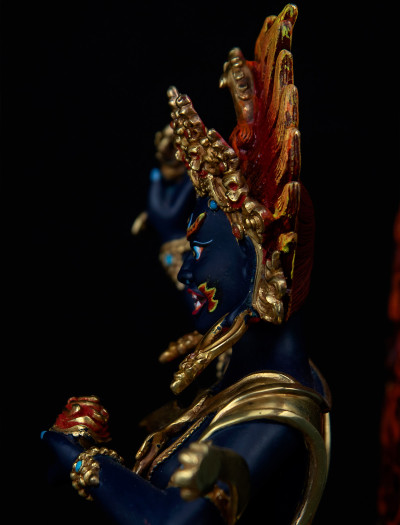 Troma Nagmo- 12 inch 24k Part-gold Two-toned antique Painted (1.4)